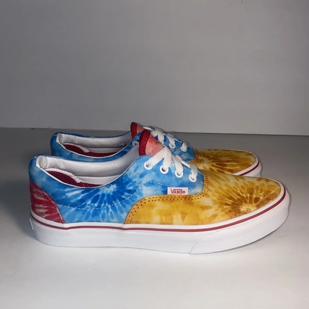 Vans Old Skool Tie Dye Block Multicolor Canvas Womens 9 Junior 7